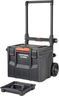 CRAFTSMAN TRADESTACK Tool Box with Wheels, Waterproof, Stackable System, Portable Rolling Storage for Indoor/Outdoor Use, 22.5 Inch (CMST21445)