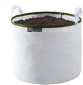 Grow Bag 15 Gallon, Planting Pots - Colorful Plant Grow Bags Pots Gardening Vegetable - Air Pruning Mesh Fabric Plant Container - (White/ODGreen)