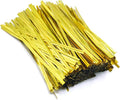 800Pcs Gold Twist Tie, 4Inch Metallic Twist Ties for Treat Bags, Reusable Twist Ties Bulk for Party Favors, Baked Goods, Cookies, Gardening and Christmas Decor