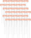 Foraineam 30 Pack 10 Inch High Copper Plate Metal Plant Labels Garden Stake Tags Reusable Planting Gardening Markers