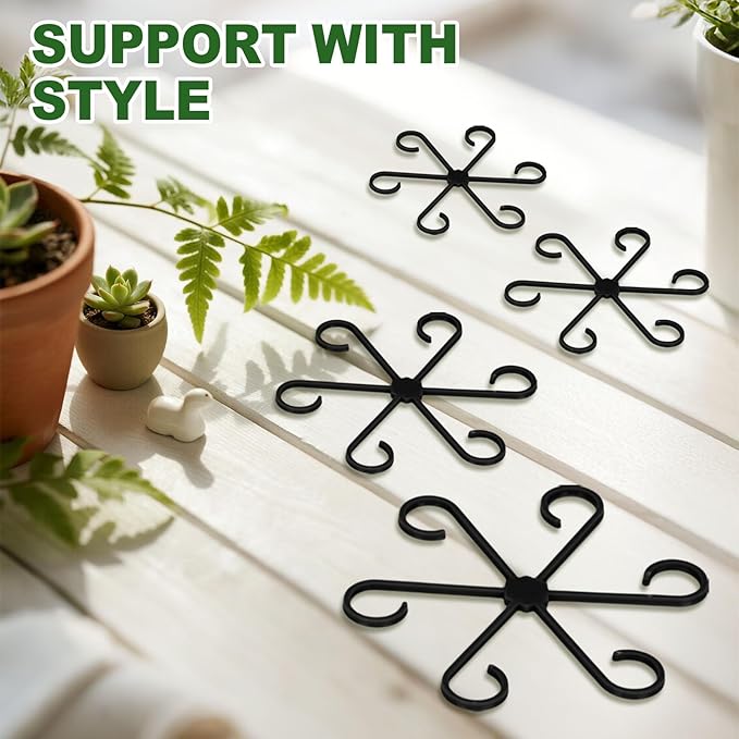 16pcs Plant Stem Support, Plant Support for Indoor Plants, 4 Sizes Climbing Houseplant Stem Holders, Reusable Plant Stabilizer, Indoor Plants Accessories