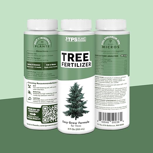 Tree Fertilizer – Liquid Plant Food for Healthy Roots & Foliage in Trees & Shrubs, 8oz