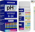 PH Test Strips 0-14, 200 Strips Universal Litmus Papers PH Test Strips for Urine & Saliva & Water & Food, Quickly Test Alkalinity and Acidity Levels, Get Highly Accurate Results in Seconds