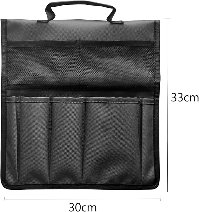 Garden Kneeler Tool Bag Canvas Garden Tote Storage Bag with Pockets Hanging Home Tools Organizer Garden Tool Bag Gardening Tool Kit Holder for Indoor and Outdoor Garden Lawn Yard (Tools Not Included)