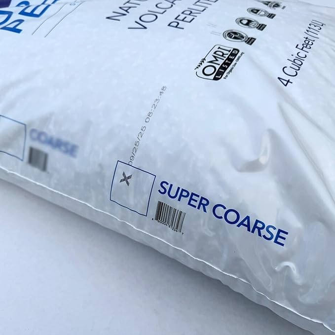 Supreme Perlite 2 Pack Super Coarse Horticulture Perlite, 4 Cu Ft Bag - for High Porosity Potting Soil Mixes, Propagation, and Organic Gardening - Maximizes Drainage & Aeration