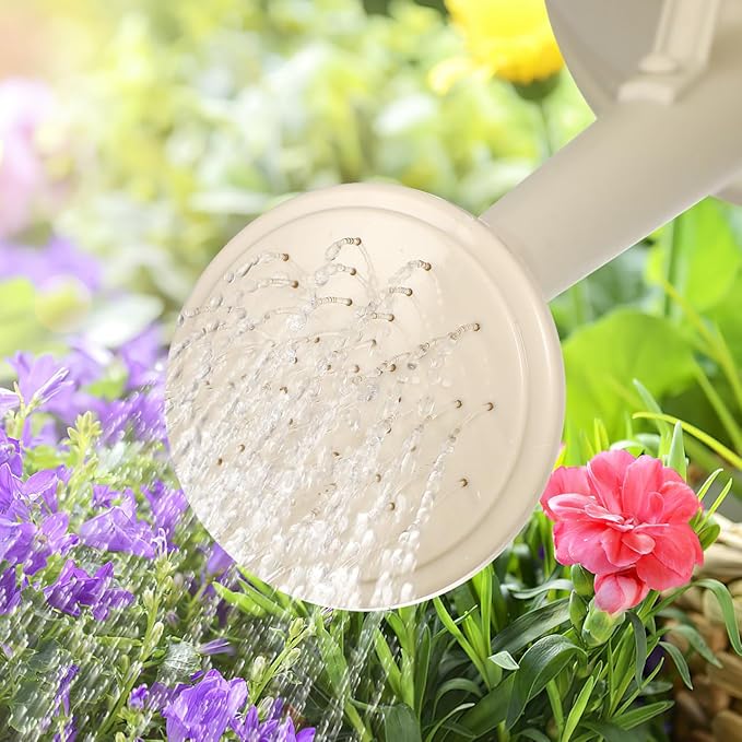 1/2 Gallon Plastic Watering can with Long Spout and Ergonomic Handle for Indoor and Outdoor Plants Large Capacity Garden Watering Pot for Flowers Vegetables and Houseplants