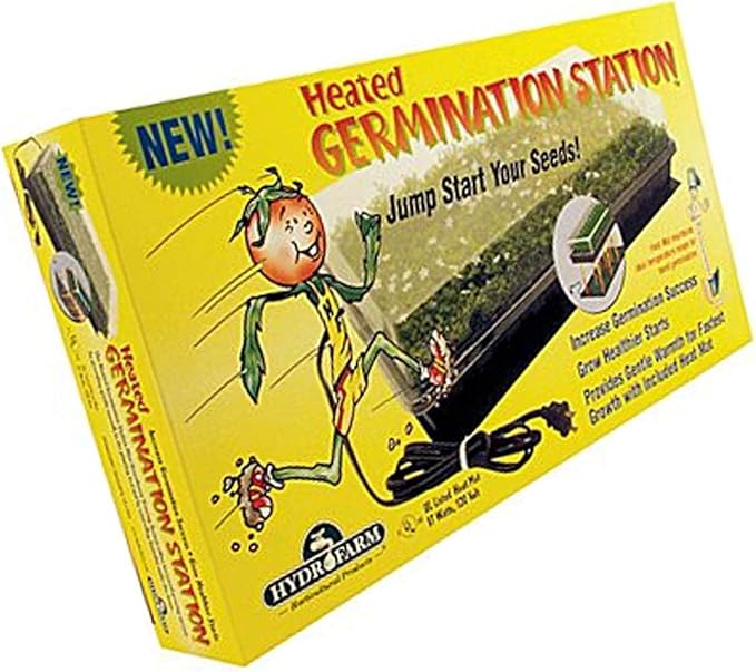 Jump Start CK64050 Germination Station w/Heat Mat Tray, 72-Cell Pack, One size, 2" Dome