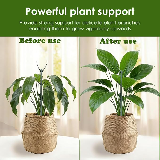 Stackable Monstera Moss Pole - 5 PCS Coir Plant Support Stakes for Indoor Plants, Bendable Totem Pole for Climbing Vines, Money Plant | Durable Indoor Plant Stakes (5 Pack)