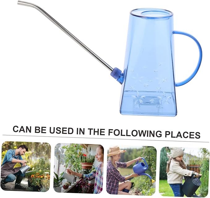 BESPORTBLE Garden Watering Pot Watering Can 2 Gallon Watering Kettle Kid Watering Can Indoor Clear Plastic Gardening Supplies Long Mouth Stainless Steel