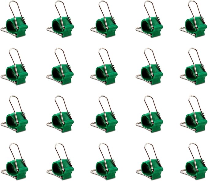 Reusable Greenhouse Clips Made in USA – Orchid Clips, Plant Support Clips & Cord Clips – Heavy-Duty, Weather-Resistant & Durable – Secure Stems, Vines, Wires, Cables, Tomato Plants – Indoor & Outdoor