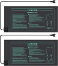 LUXBIRD 2 Pack Seedling Heating Mat for Seed Starting, 10”x 20.75” Durable Waterproof Warm Hydroponic Heating Pad for Indoor Plants Germination, IP67, MET Standard (120V US Plug)
