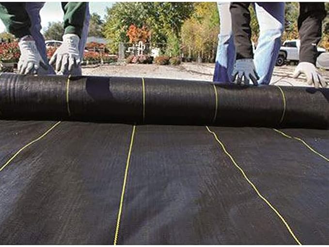 Dewitt 5-Pack Sunbelt Weed Barrier Fabric 3.2 oz, 4 x 300 Feet – Heavy-Duty Ground Cover Mat for Greenhouse Floors, Garden Rows, Raised Beds, Yard Gardening, and Outdoor Landscape Protection