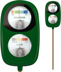 2-in-1 Soil Moisture Meter, Soil PH Meter, Large Dual-Screen Soil PH Tester & Moisture Meter for Plants Indoor&Outdoor Garden,Lawn,Farm Soil Test Kit-No Battery Needed-Leaf Green