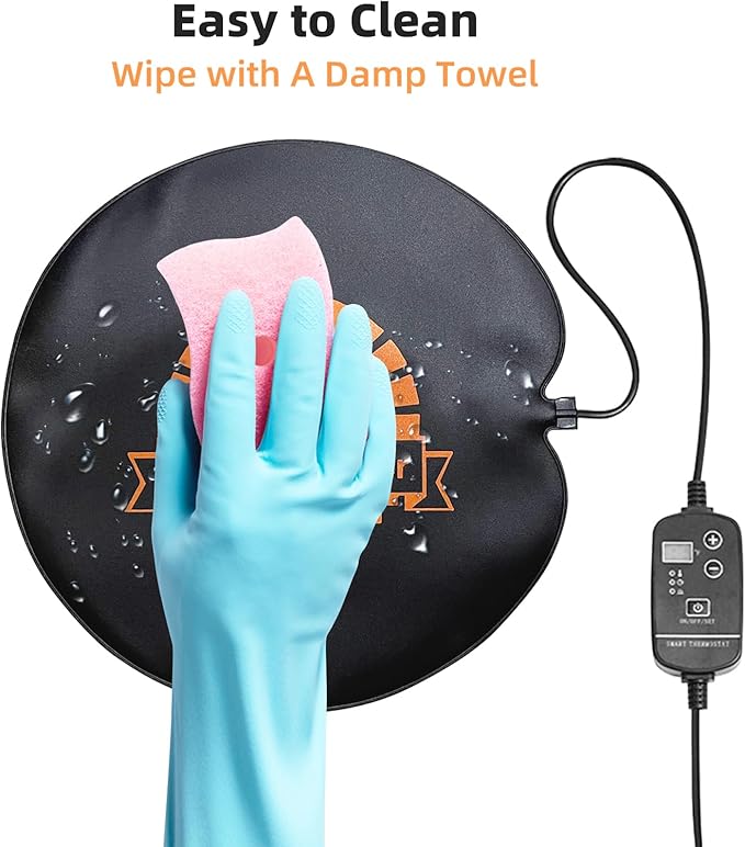 Bread Proofer Warming Mat - Sourdough Warming Mat Sourdough Dough Proofer for Fermenting with Thermostat Control Adjustable Temperature 59°F - 140°F (Round)