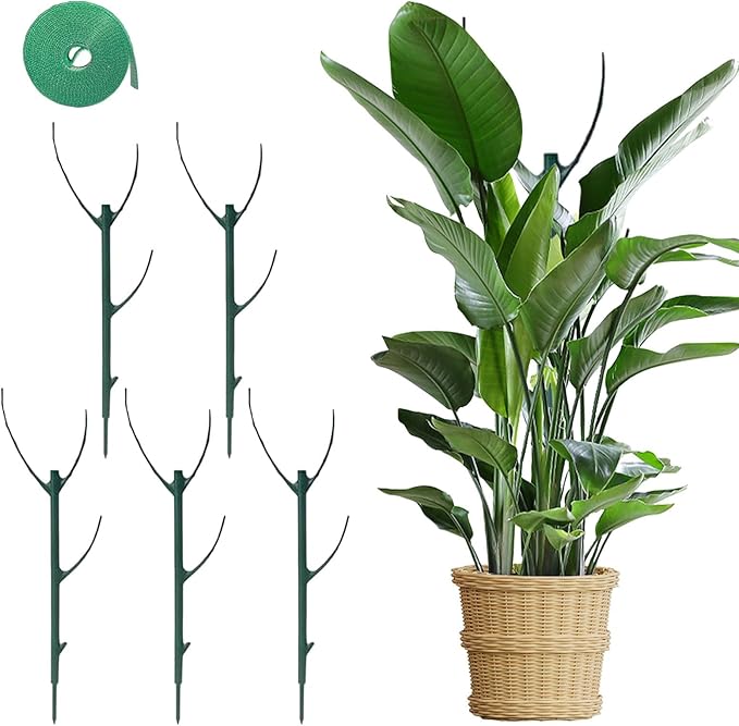 Stackable Monstera Plant Support,Garden Plant Stakes for Indoor Outdoor Plants,Garden Accessories for Climbing Potted Plants for Outdoor Potted Plants, Pothos, Vine, Flower Use (5Pcs)