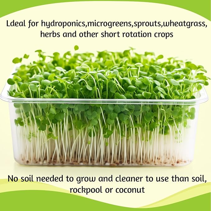 1Roll 10" X 197" Hydroponic Grow Pads, Jute Seed Sprouting Mat, Microgreens Growing Kit, Indoor Organic Production for Wheatgrass Sprouts Starter Tray (10" X 197")