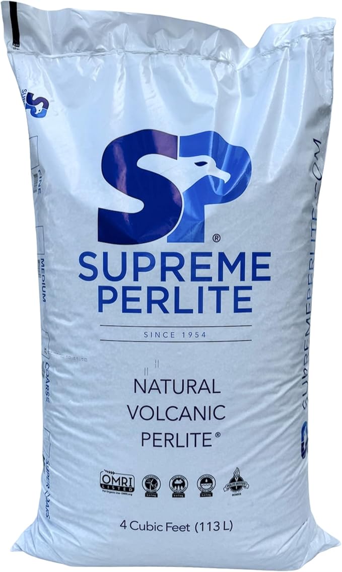 Supreme Perlite 2 Pack Super Coarse Horticulture Perlite, 4 Cu Ft Bag - for High Porosity Potting Soil Mixes, Propagation, and Organic Gardening - Maximizes Drainage & Aeration