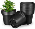 3 Inch Nursery Pots, 50 Packs Plastic Plant Pot with Drainage Hole, Seedling Starter Pots for Succulents (3 Inch)