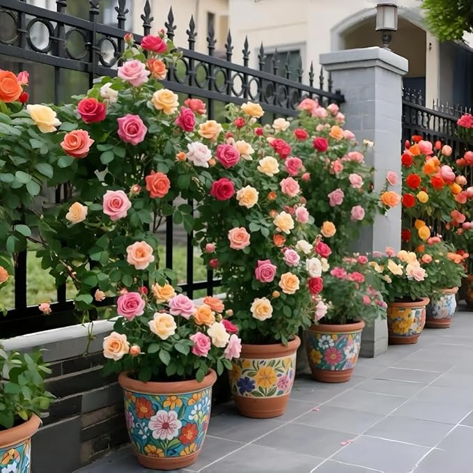 160pcs Climbing Rose Flower Seeds for Planting- Fragrant Blooming Flower Garden Seeds Pack - Non-GMO Heirloom for Outdoor Garden, Balcony, Trellis, Fence Decoration