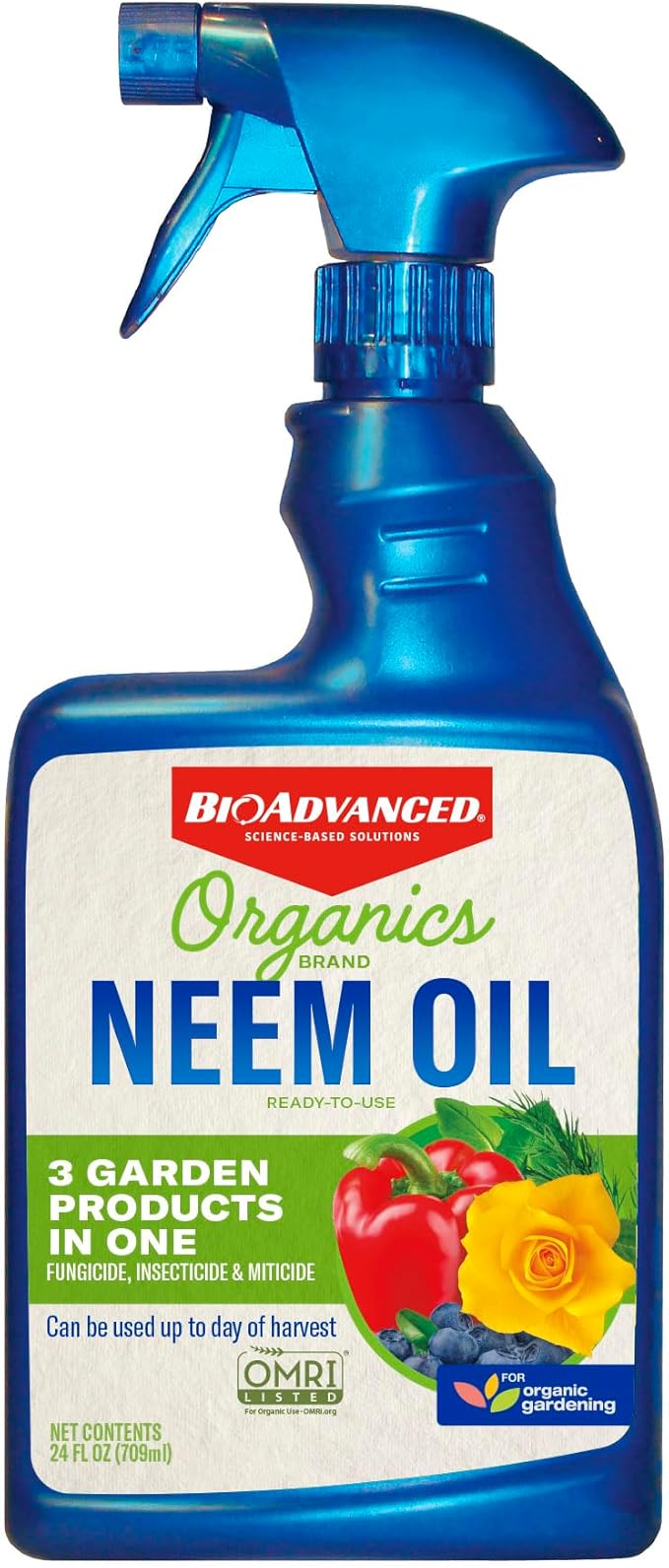 BioAdvanced Organics Brand Neem Oil, Ready-to-Use, 24 oz
