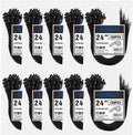 XINGO 1000 PCS 24 Inch Black Zip Ties Heavy Duty, 60lb Tensile Strength, UV Resistant Cable Ties for indoor and outdoor use