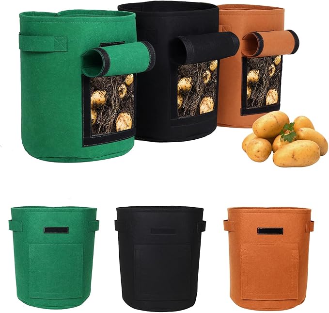 SILKIR W Grow Bags, 10 Gallon, Colorful
