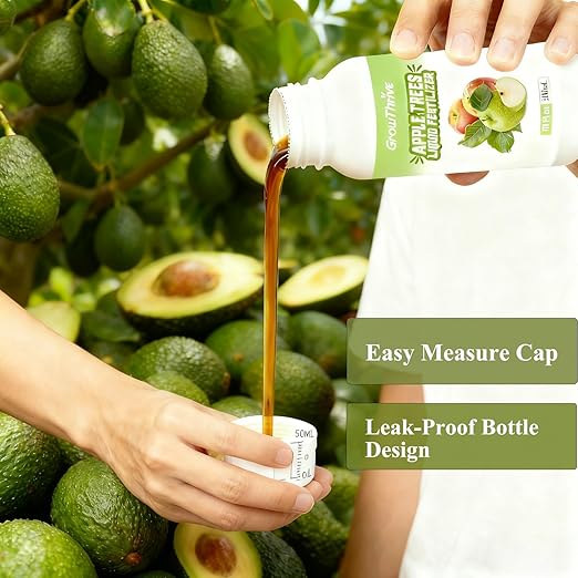 Avocado Plant Food 10oz – Organic Liquid Fertilizer with Probiotics, Natural Root & Leaf Booster, Chemical-Free Avocado Tree Fertilizer for Bigger, Tastier Fruits, Strong Growth