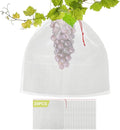 Fruit Covers Bags - 20PCS 20x20 Inch Sturdy Fruit Protection Bags with Drawstring, Fruit Netting Mesh Wrap Protect Vegetables, Tomato, Flowers