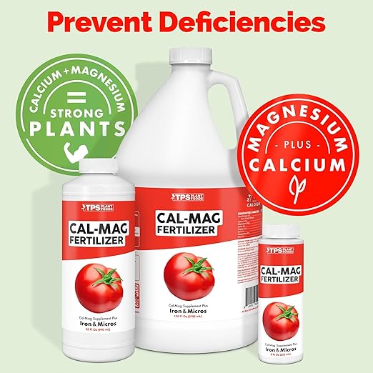 Cal-Mag for Plants Plus Iron and Micros, Calcium and Magnesium, Prevent Common Deficiencies, 2-0-0 CalMag Liquid Plant Fertilizer, 1 Gallon