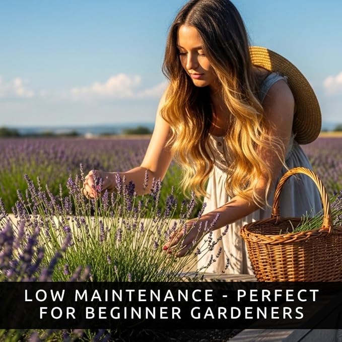 Lavender Seeds for Planting – Heirloom Non-GMO Lavender Flower Seeds – High Germination Rate – Fragrant Purple Perennial Herb for Garden, Indoor & Outdoor Growing (6,000 Seeds)