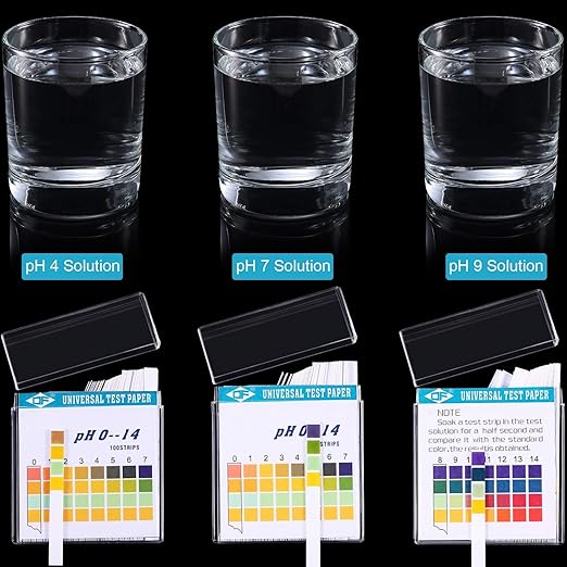 400 Strips Plastic Ph Test Strips, Universal Ph 0-14, Litmus Test Paper with Storage Case for Saliva Urine Water Soil Testing Pet Food and Diet Ph Monitoring