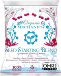 Organic Mechanics Seed Starting Potting Soil Blend, 8 qt – Provides Optimal Seed Germination with Coconut Coir, Aged Pine Bark, Rice Hulls, and Worm Castings – Peat-Free & Eco-Friendly