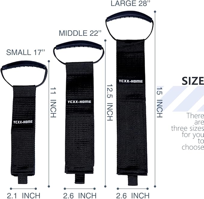 2 PCS Heavy Duty Cord Storage Wrap Holder Extension Hook and Loop Cord Hose Organizer Strap with Carrying Handle for Cords Garden Hose Swimming or Garage Tool (LARGE-28'')