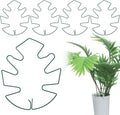 Monstera Plant Support Stakes 5 Pack, Adjustable Iron Climbing Plant Stakes for Indoor, Rust-Resistant Turtle Shell Pattern Plants Holder for Large Plants - Birds of Paradise, Philodendron