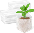 MAQIHAN Nursery Grow Bags - 100 PCS Non-Woven Fabric Grow Bags for Seedlings, Square Small Plant Nursery Bags for Seed Starting, Transplanting, Vegetables, Flowers, Home Garden Greenhouse, 4.7" x 4.7"