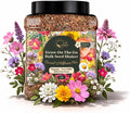 Wildflower Seed Shaker – Annual Mix by GevaGrow | 17 Variety Flower Seeds for Planting in Pots & Outdoor Gardens, Bulk 300,000+ Seeds - 1 Pound Tub
