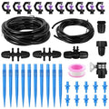 Drip Irrigation System Kit - Automatic Garden Watering System with G Type 360° Rotating Micro Sprinkler Heads & 16FT 8/11mm & 10FT 4/6mm Irrigation Tubing for Garden, Lawn, Greenhouse, Yard, Plant
