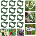 100Pcs 2025 Upgraded Plant Clip Secured Plastic Plant Clip for Climbing Plants, Plant Support Clips Tomato Clip for Climbing Plants Clips for Tomato Grape Vine Vegetables Plant Clips (200, Green)