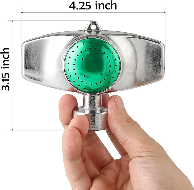 Metal Spot Sprinkler, Lawn Sprinkler for Yard with Gentle Water Flow for Small Area-Coverage Up to 30FT, Watering Sprinkler Head for Hose