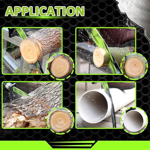 Japanese Teeth Reciprocating Saw Blade 9Inch - Saber Saw Blades Wood Pruning, 4pcs Curved Edge 6TPI for Tree Trimming, Wood/PVC Pipe Cutting