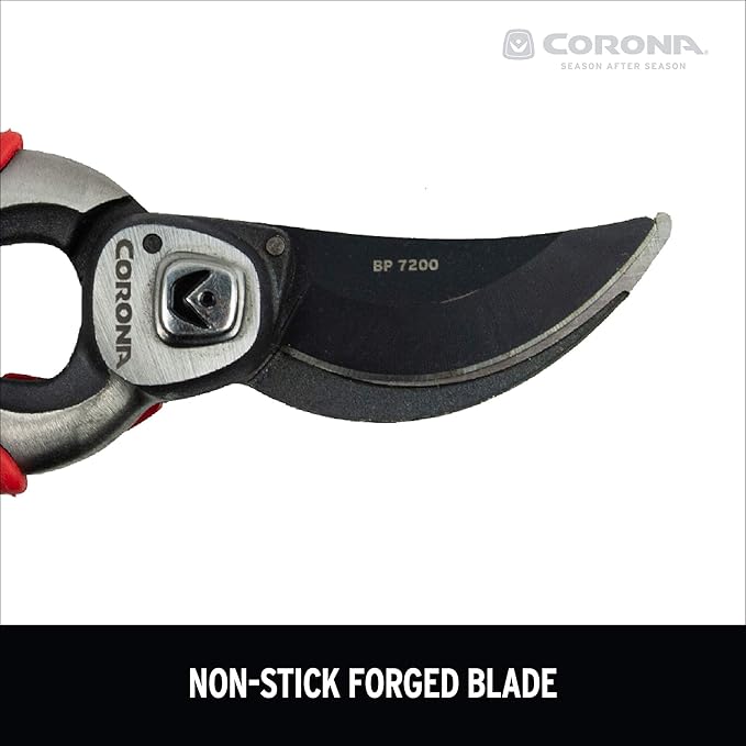 Corona BP 7200 Forged Pro Cut Bypass Hand Pruner, 1-Inch, Red (Pack of 6)