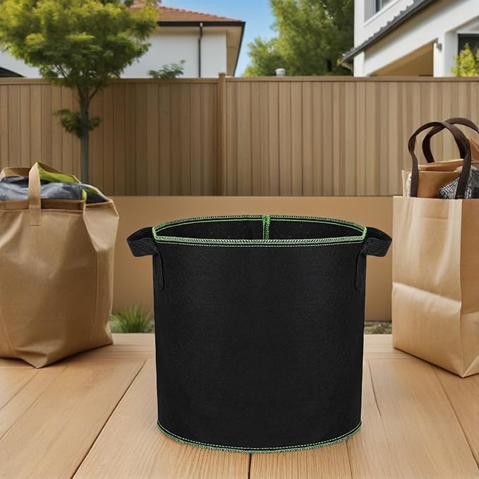 6pcs 4 Gallon Non-Woven Plant Growing Bags with Handles, Fabric Pots for Vegetable and Succulent Nursery, Indoor Outdoor Gardening Grow Bags