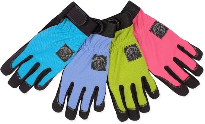 Womanswork Digger Gardening Gloves, Periwinkle, Small