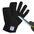 Cutting Gloves, 2 Pairs of Cut Resistant Gloves Food Grade, Cut Resistant Gloves for Kitchen, Oyster Shucking, Fish Fillet Processing, Carving Wood and Gardening(Large-Black)