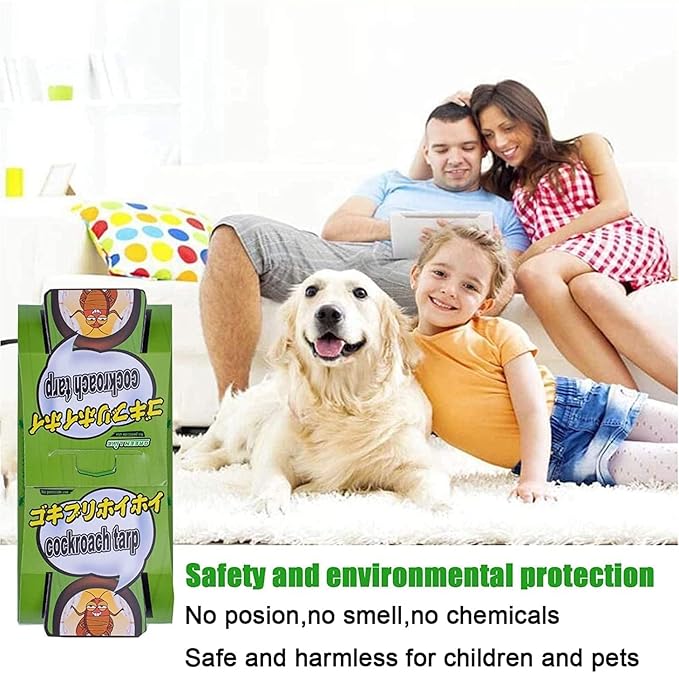 Roach Trap (20Pack) -Cockroach Traps Indoor with Bait,Roach Motel -Child hild & Pet Friendly