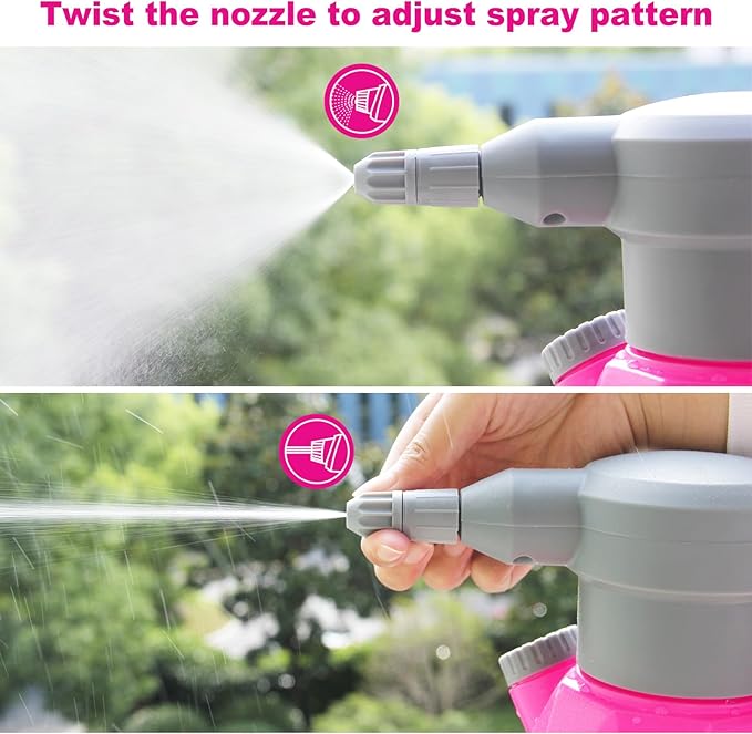 SideKing 0.5 Gallon Electric Spray Bottle Plant Mister for Indoor/Outdoor Plants, 2L Automatic Watering Can Rechargeable Battery Powered Sprayer with Adjustable Spout for Garden, Fertilizing, Cleaning