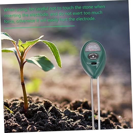 Toyvian 3-in-1 Soil Tester for Garden and Lawn Dual Probe Humidity pH and Light Checker Accurate Soil Test Kit for Use
