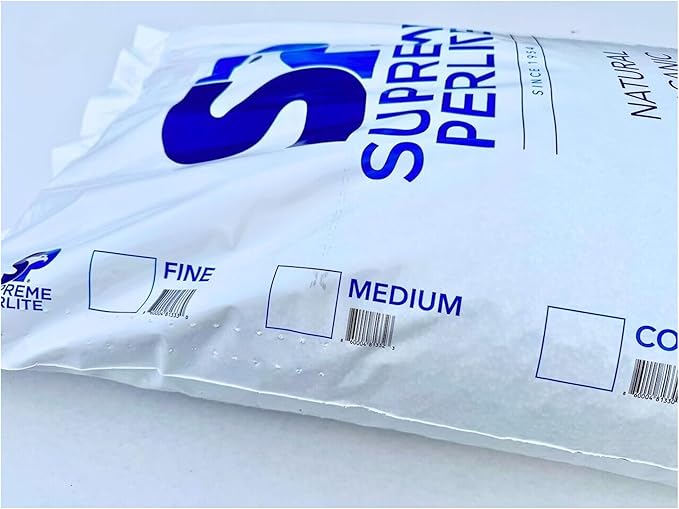 Supreme Perlite 2 Pack Medium Horticultural Perlite for Potting Soil, Seed Starting, Propagation, Organic Gardening & Soil Aeration, 4 Cu Ft Bag