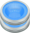 86mm Wide Mouth Sprouting Lids for Jars, 2pcs Stainless Steel Mesh Covers, Bean Sprouting Kit Filters for Small Mason Jars, Household Seed Germination Accessories
