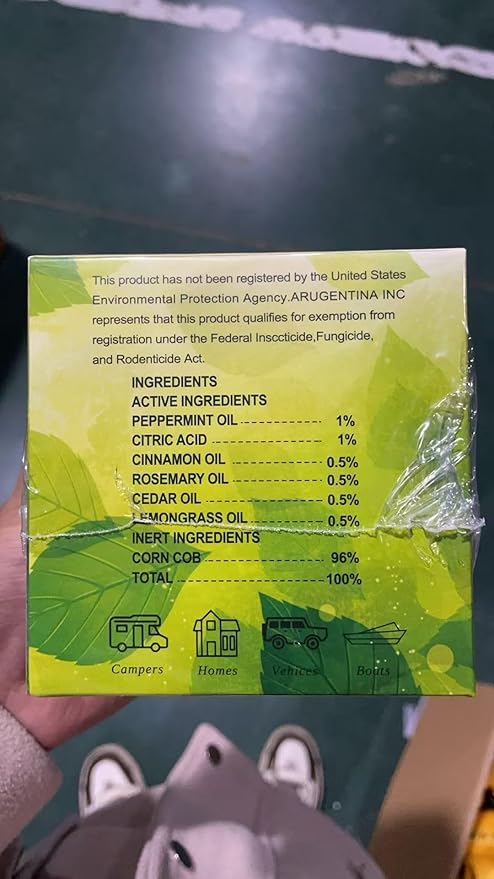 Rodent Mice Repellent Bags, Peppermint Oil to Repel Mice Rats, Rodent Mouse Repellent for House Car Basement Garage Boat Barn, Natural Ingredients Rat Repellent Bags (20)